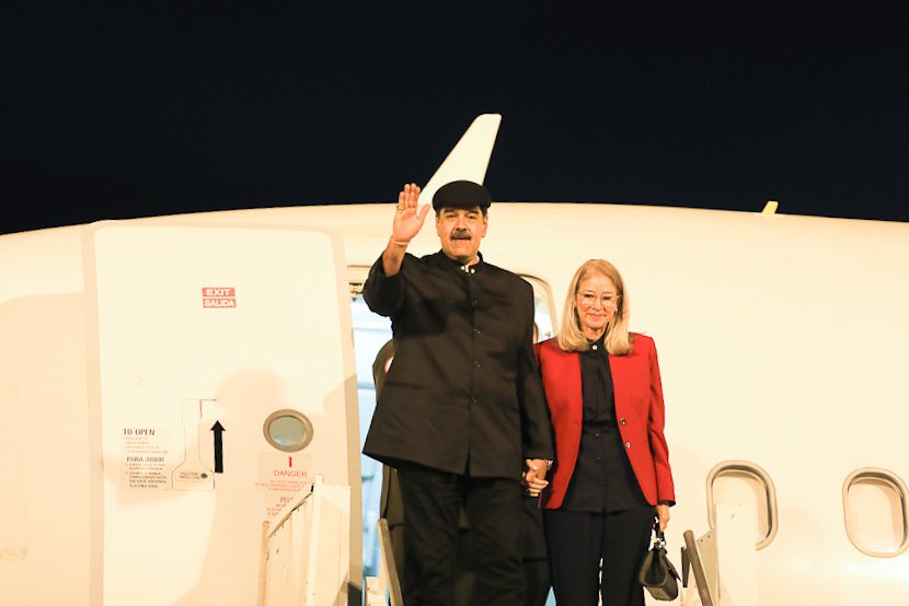 Nicolás Maduro está no Brasil para reunião com Lula - Foto: Reprodução/Twitter @nicolasmaduro