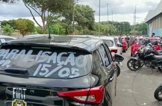 Paralisação dos motorista de aplicativo - Foto: Reprodução/Sefaz