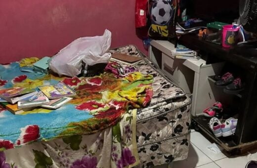 Quarto do suspeito de pornografia infantil em Manaus - Foto: Divulgação/PF