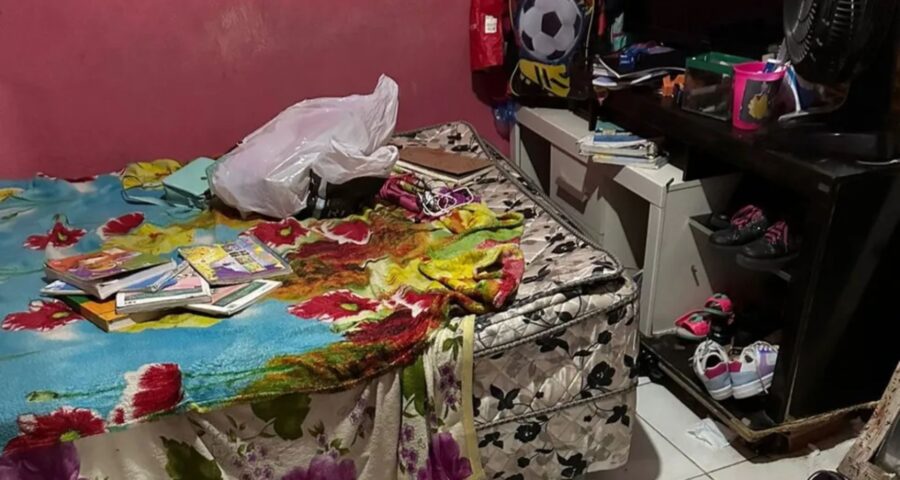 Quarto do suspeito de pornografia infantil em Manaus - Foto: Divulgação/PF