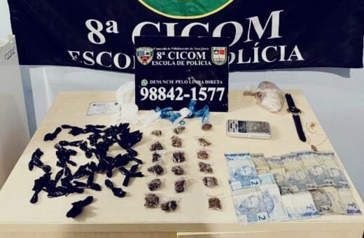 Polícia prendeu jovem de 22 anos em ação da 8ª Cicom na Compensa - Foto: Divulgação/SSP-AM