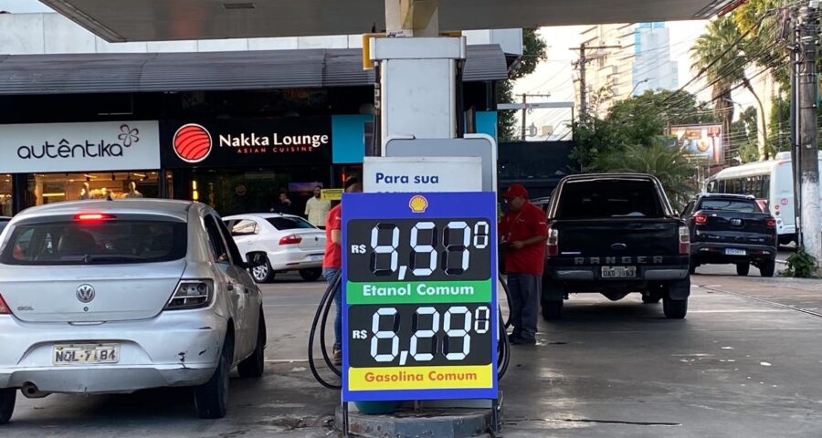 Redução: Posto de combustível na Zona Centro-Sul de Manaus - Foto: André Meirelles / Portal Norte