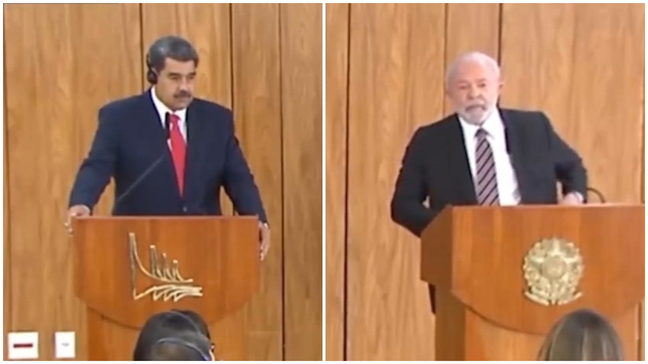 Presidente Lula diz que visita de Nicolás Maduro é um momento histórico. Foto: Reprodução/ TV Norte Amazonas.