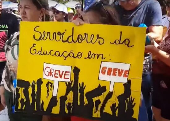 Greve: Professores continuam manifestação por reajuste salarial nesta quinta-feira, 31 - Foto: Reprodução/Youtube @tvnorte