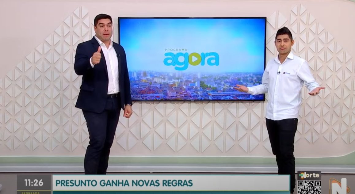 O Programa Agora é apresentado por Clayton Pascarelli -Foto: Reprodução/TV Norte Amazonas