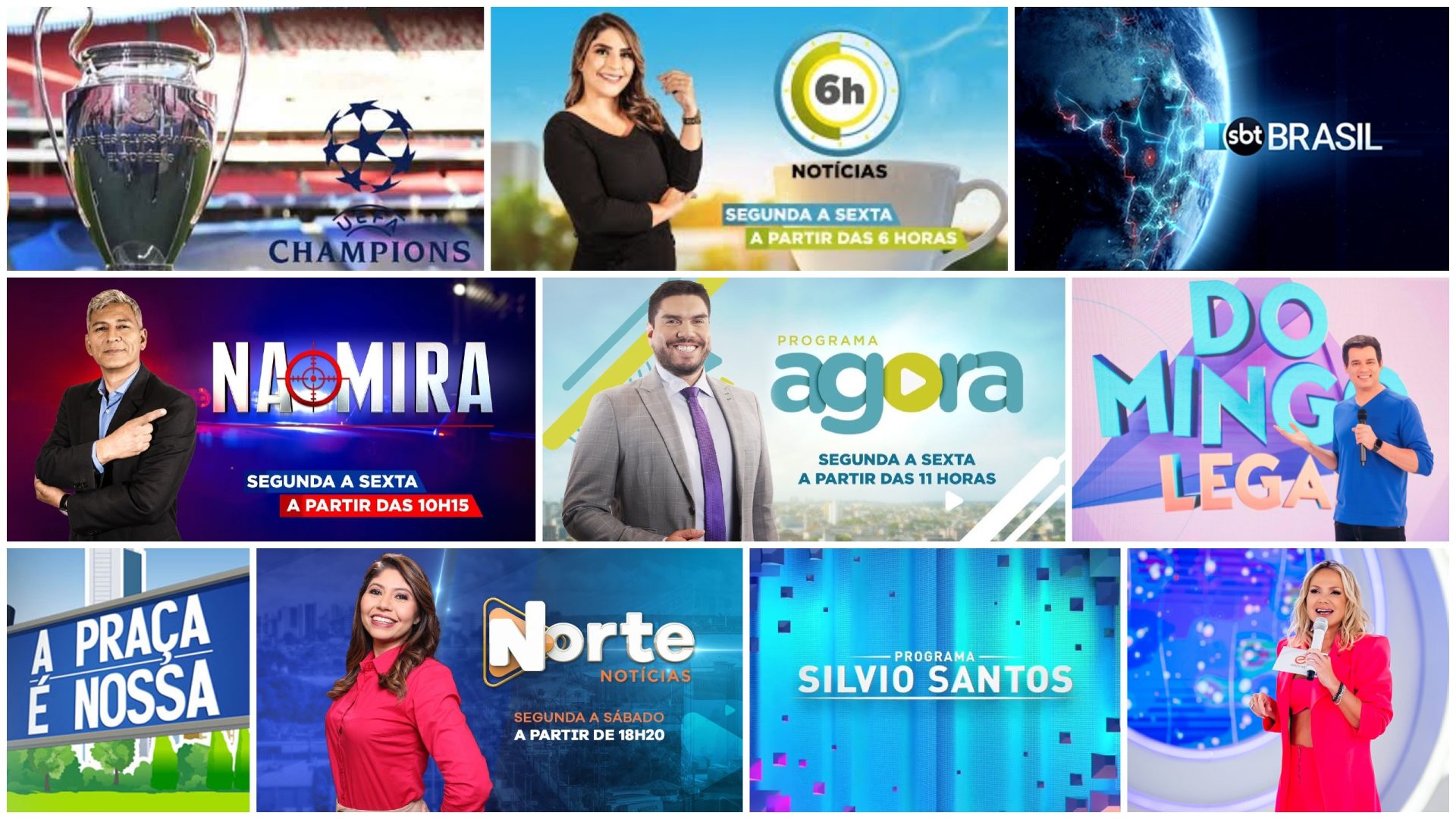TV Norte AM/ SBT: confira a programação de 1 a 6 de agosto de 2023