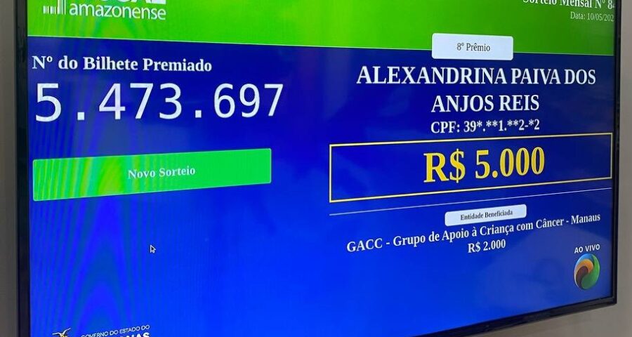 Prêmios do Nota Fiscal Amazonense são sorteados mensalmente - Foto: Divulgação/Sefaz-AM