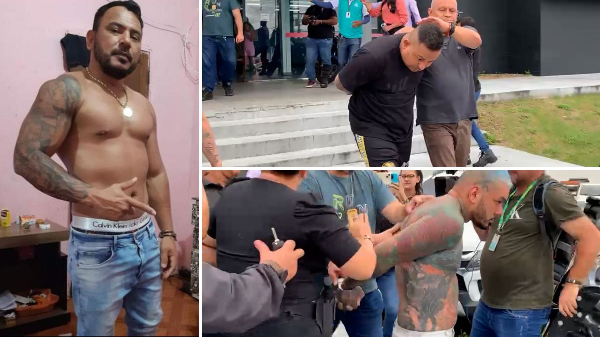 O vendedor Marcelo Reis foi executado a tiros pela dupla à direita - Foto: Reprodução/WhatsApp