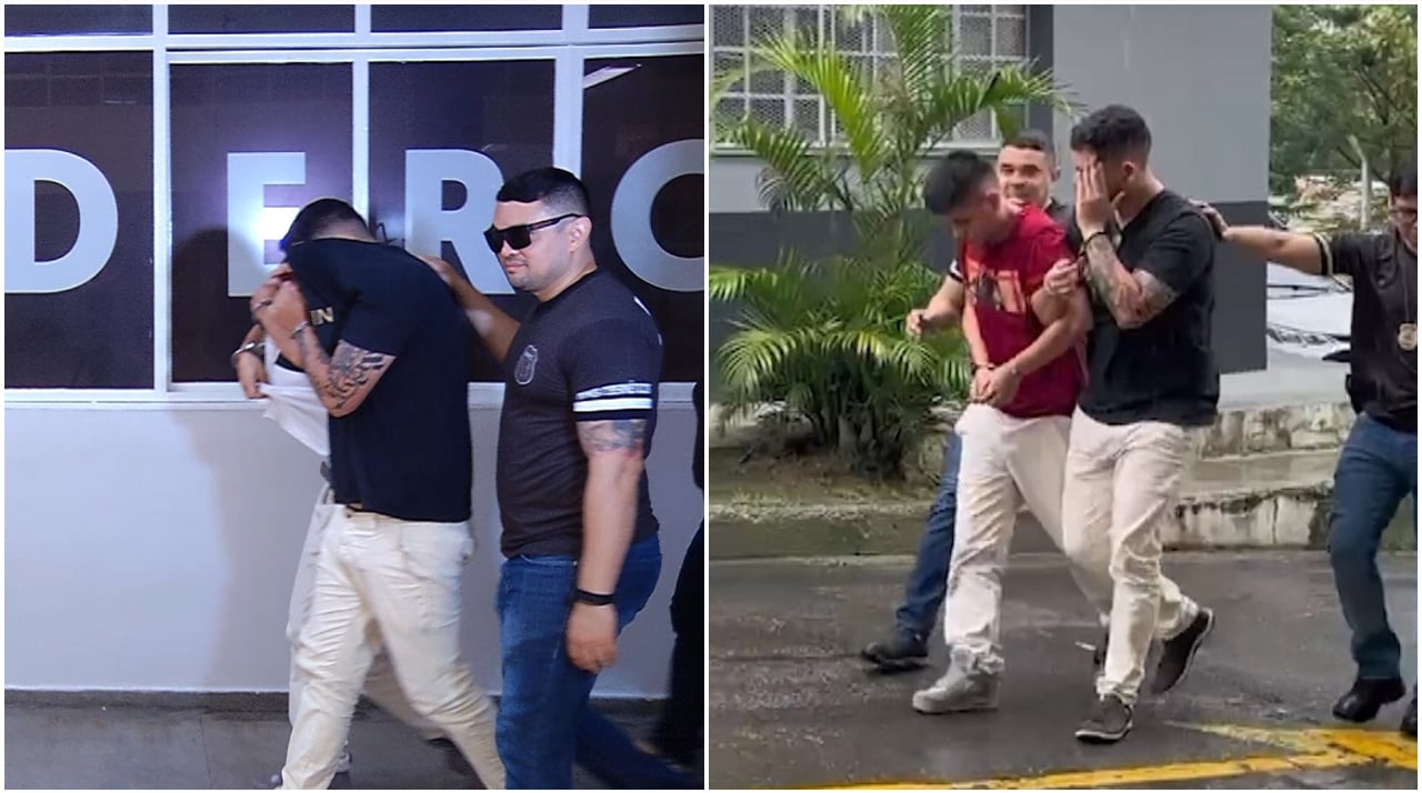 Suspeitos são presos por ameaçar divulgar fotos íntimas. Foto: Reprodução/ TV Norte Amazonas.