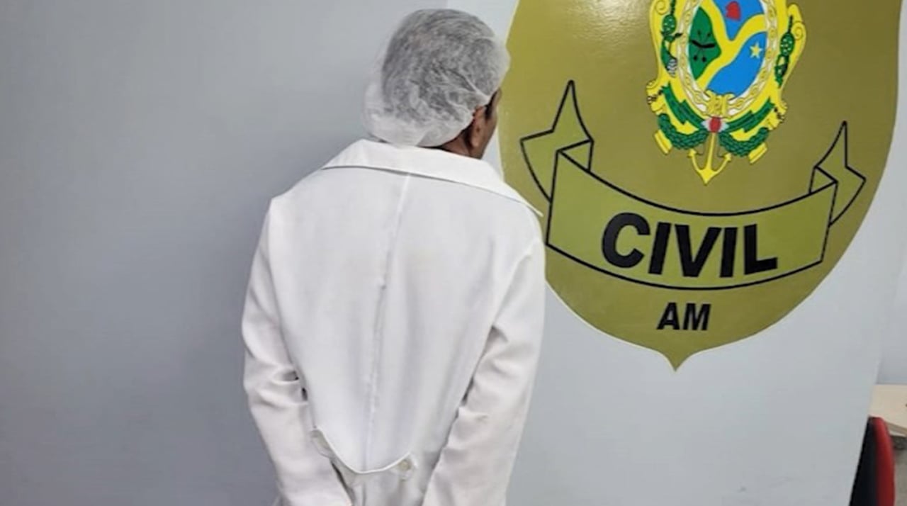 Técnico de enfermagem é preso suspeito de importunação sexual em Manaus. Foto: Reprodução/ TV Norte Amazonas.