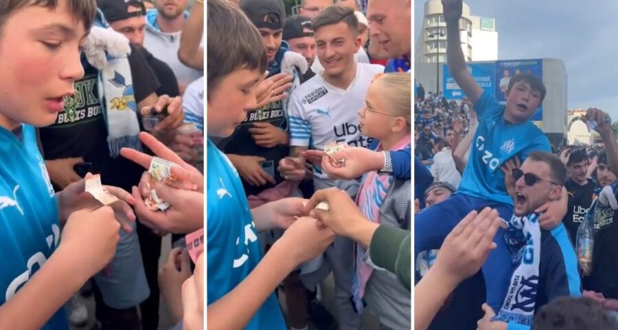 Torcedores do Olympique de Marseille fazem vaquinha para ajudar torcedor - Foto: Reprodução/Facebook @cleanmycalanques