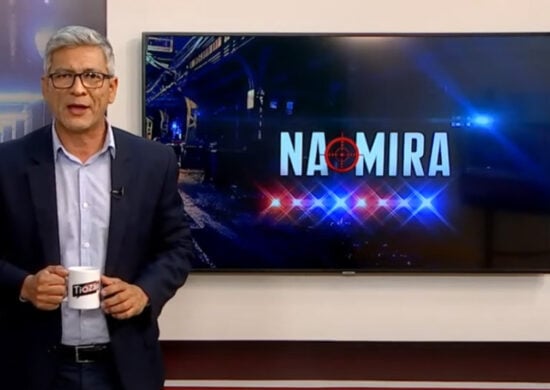 O Programa Na Mira é apresentado por Valter Frota – Foto: Reprodução/TV Norte Amazonas.