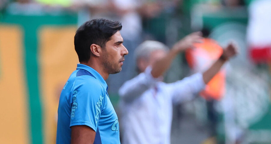 O técnico Abel Ferreira, está suspenso por um jogo, após decisão do STJD - Foto: Reprodução/ Cesar Greco/Palmeiras/by Canon