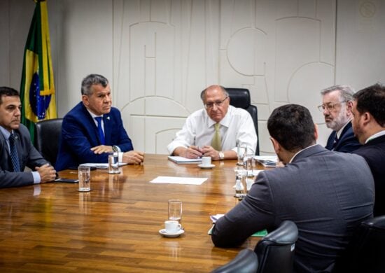 O superintendente da Suframa, Bosco Saraiva, chegou em Brasília nesta terça-feira (13) para cumprir uma agenda de reuniões com o ministro da Indústria e Comércio e vice-presidente, Geraldo Alckmin Foto: Divulgação/MDIC