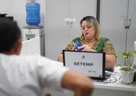 Atendimento das vagas de emprego em Manaus - Foto: Henrique Miranda/Setemp