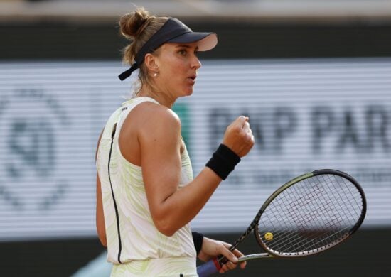 Tenista Beatriz Haddad Maia no 12º dia do Torneio Aberto de Tênis de Roland-Garros - Foto: Jean-Francois Badias/Associated Press/Estadão Conteúdo