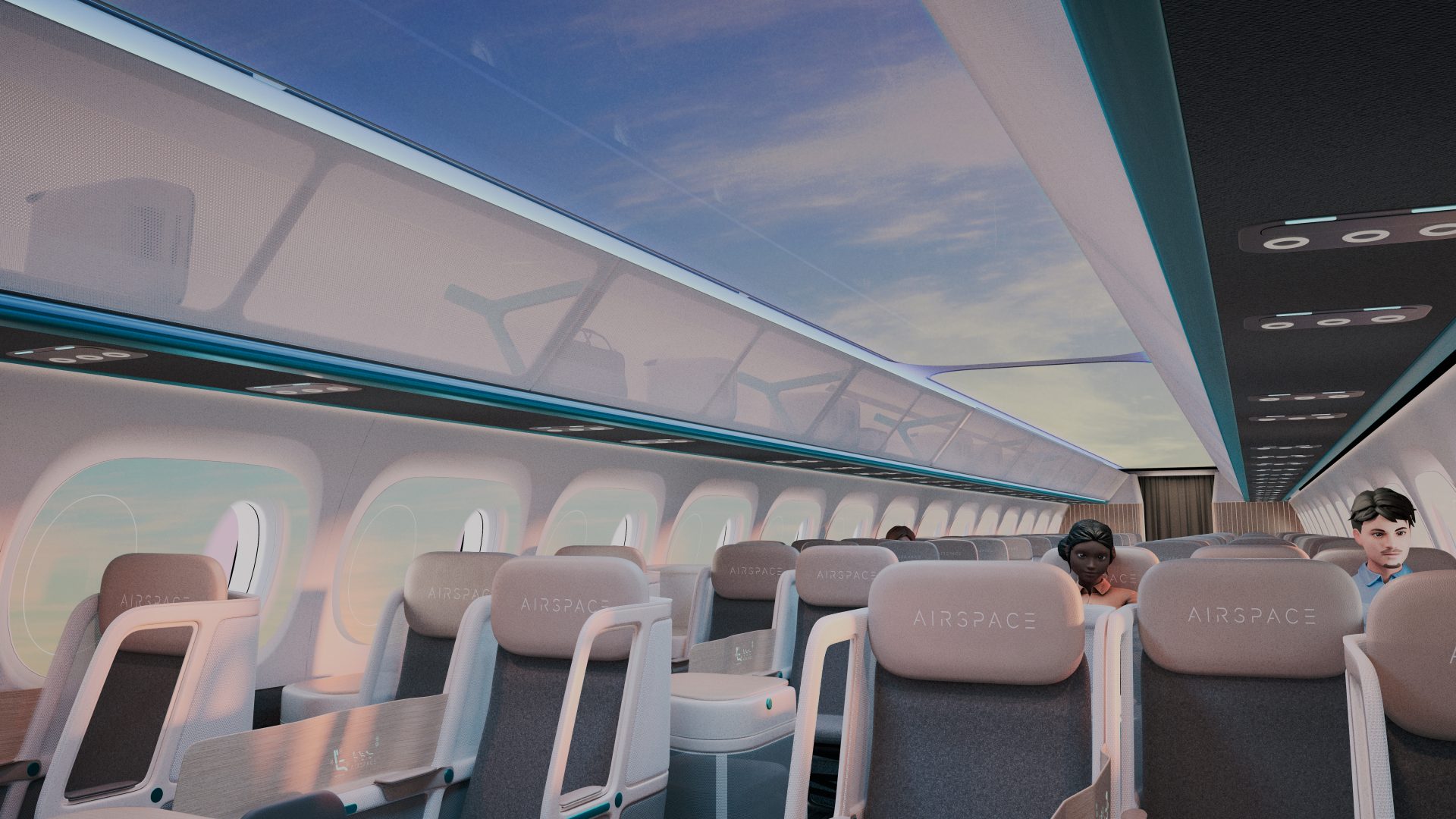 Airbus, empresa europeia, diz que irá fabricar aviões com teto transparente