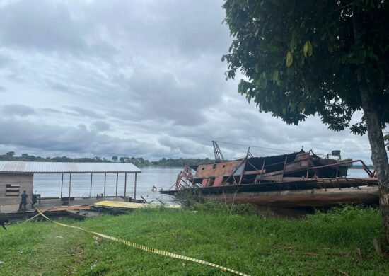 Os garimpeiros morreram durante uma explosão na orla de Maraã - Foto: Reprodução/Whatsapp