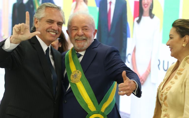 Lula recebe Alberto Fernández, pela quarta vez, nesta segunda (26) para discutir apoio econômico à Argentina -Foto: Tania Rego/Agência Brasil