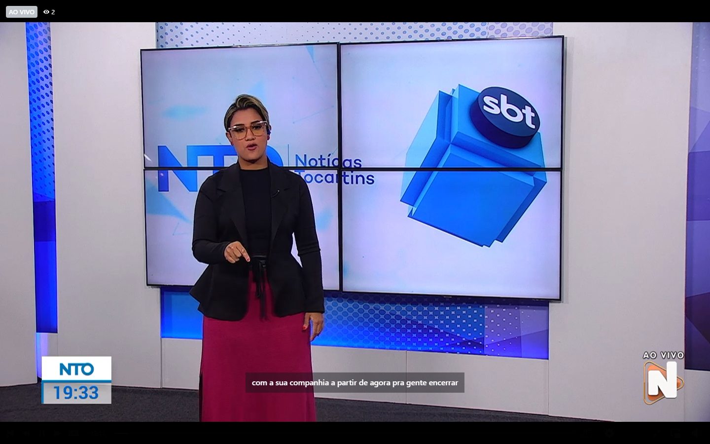 Jornal Notícias Tocantins é apresentado por Mariana Ferreira – Foto: Reprodução/TV Norte Tocantins