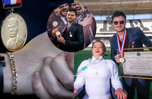 Felipe Neto recebeu medalha de vereadora tetraplégica - Foto: Reprodução@felipeneto