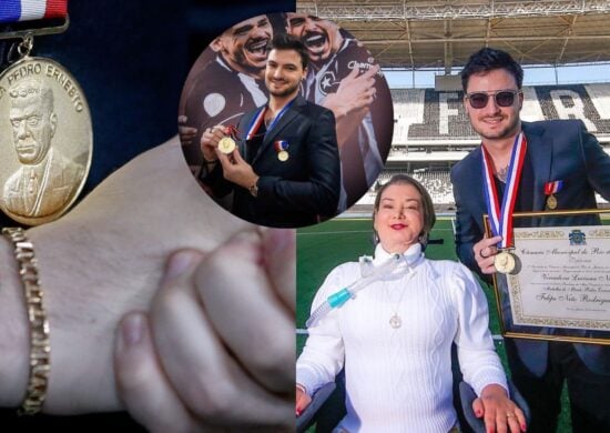 Felipe Neto recebeu medalha de vereadora tetraplégica - Foto: Reprodução@felipeneto