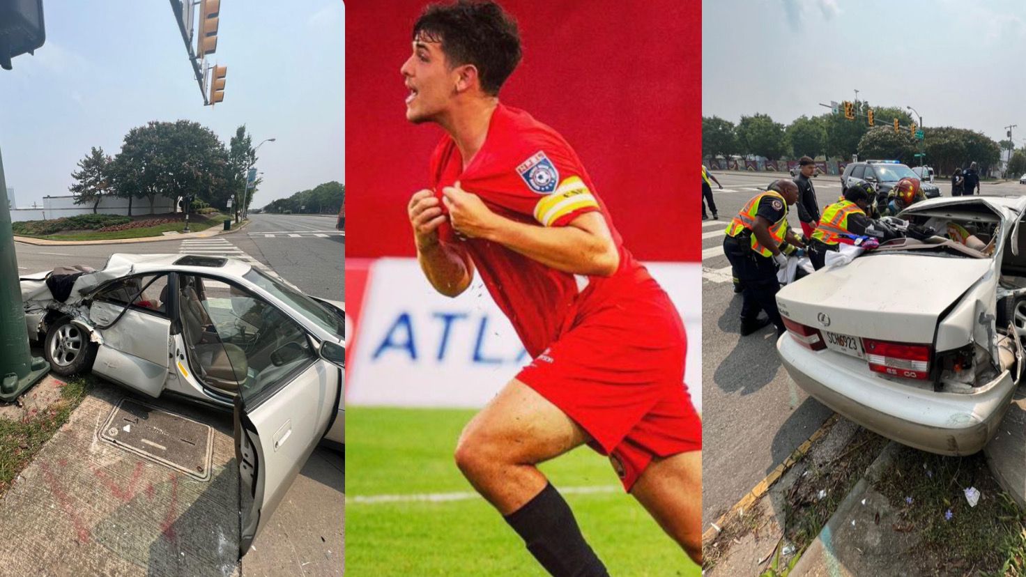 Jogador brasileiro sofreu acidente na quinta-feira passada - Foto: Reprodução\@santinaliato_