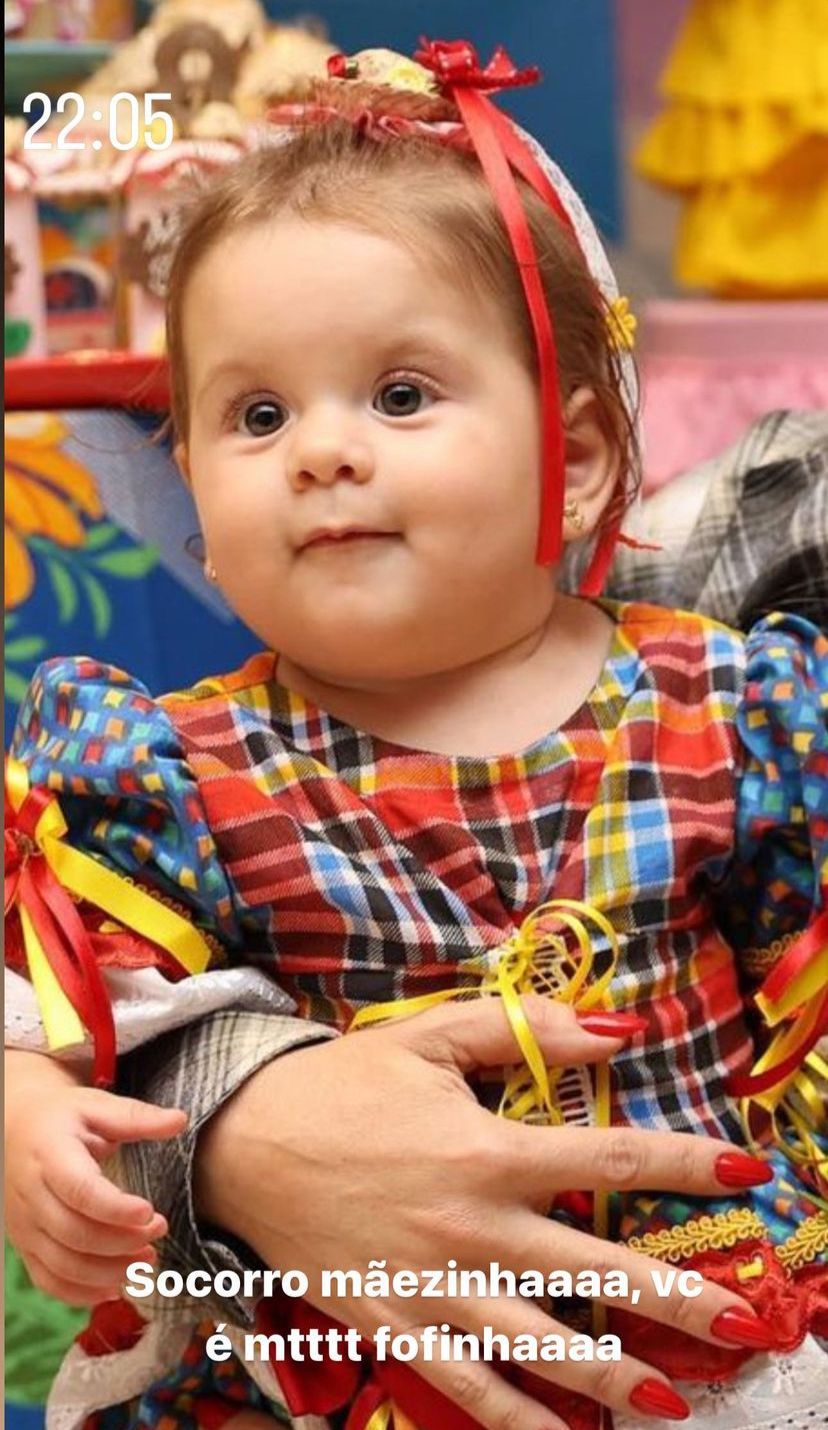 Maria Flor aos 7 meses - Foto: Reprodução\@virginia