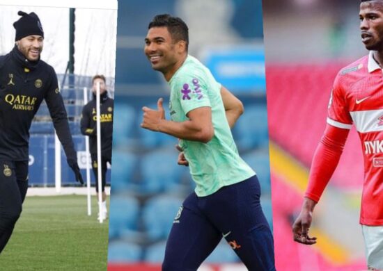 Neymar, Casemiro e Keita Balde - Foto: Reprodução/Redes Sociais @keitabaldeoficial @neymarjr @casemiro