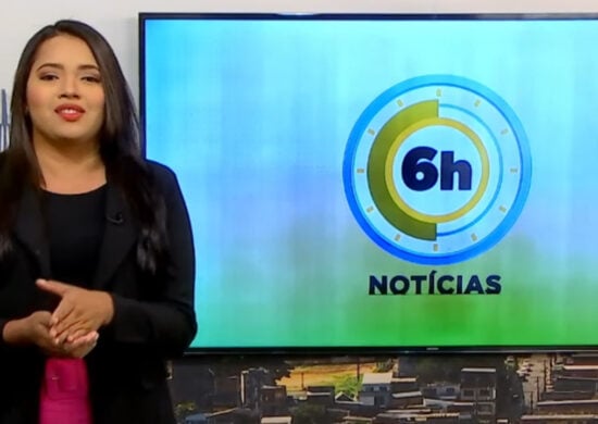 Jornal 6h Notícias foi apresentado por Luana Lima – Foto: Reprodução/TV Norte Amazonas.