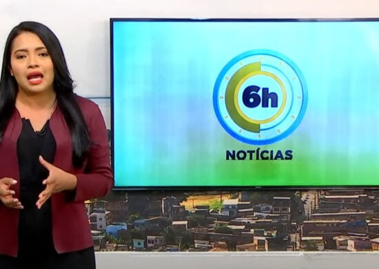 Jornal 6h Notícias foi apresentado por Luana Lima – Foto: Reprodução/TV Norte Amazonas.