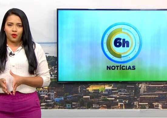 Jornal 6h Notícias foi apresentado por Luana Lima – Foto: Reprodução/TV Norte Amazonas.