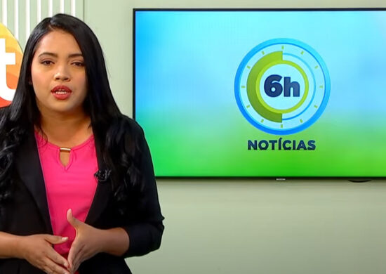 Jornal 6h Notícias foi apresentado por Luana Lima – Foto: Reprodução/TV Norte Amazonas