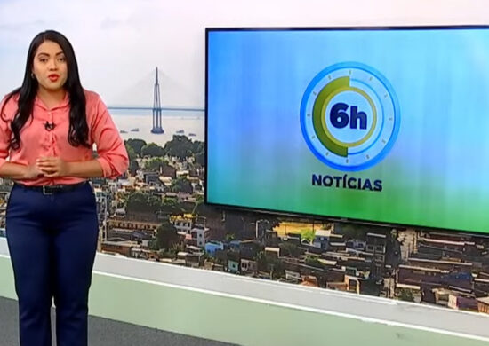 Jornal 6h Notícias foi apresentado por Luana Lima – Foto: Reprodução/TV Norte Amazonas