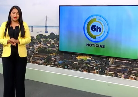 Jornal 6h Notícias foi apresentado por Luana Lima – Foto: Reprodução/TV Norte Amazonas