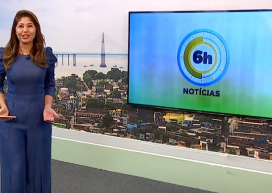 Jornal 6h Notícias foi apresentado por Mariana Rocha – Foto: Reprodução/TV Norte Amazonas