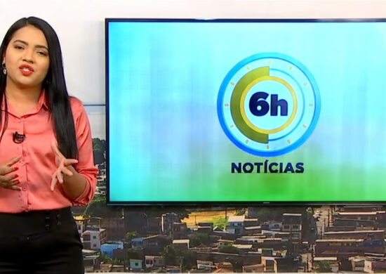 Jornal 6h Notícias foi apresentado por Luana Lima – Foto: Reprodução/TV Norte Amazonas.