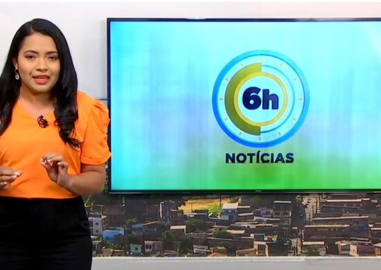 Jornal 6h Notícias foi apresentado por Luana Lima – Foto: Reprodução/TV Norte Amazonas.