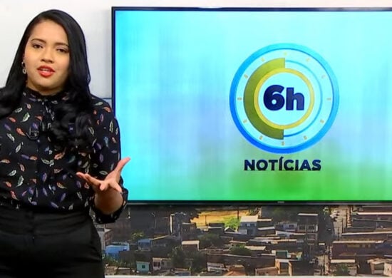 Jornal 6h Notícias foi apresentado por Luana Lima – Foto: Reprodução/TV Norte Amazonas.