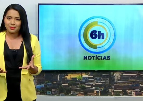 Jornal 6h Notícias foi apresentado por Luana Lima – Foto: Reprodução/TV Norte Amazonas.