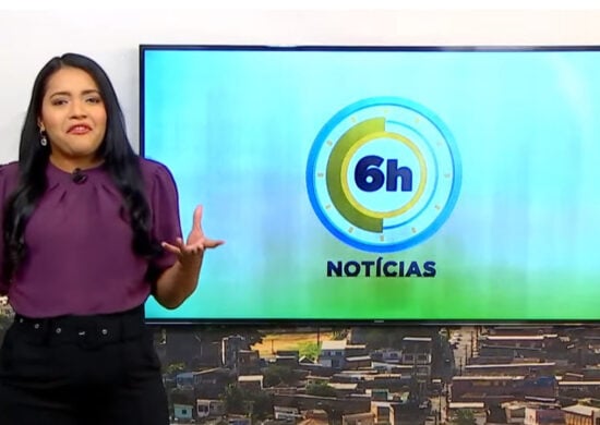 Jornal 6h Notícias foi apresentado por Luana Lima – Foto: Reprodução/TV Norte Amazonas.