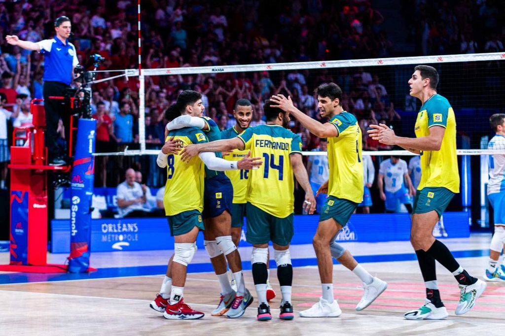 Brasil vence Eslovênia pela segunda semana da Liga das Nações de Vôlei - Foto: Reprodução/ Twitter @volei