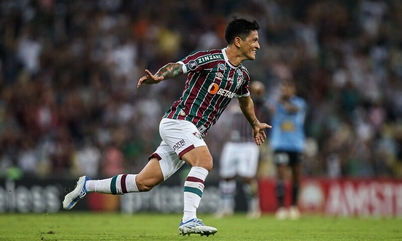 Argentino Germán Cano abriu o palcar com um belo gol aos 22' do primeiro tempo - Foto: Marcelo Gonçalves/FFC/divulgação