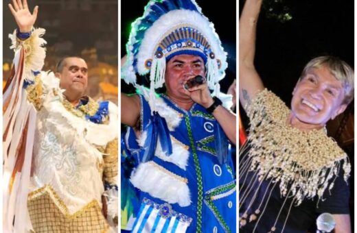 Toadas cantadas por Arlindo Jr., Klinger Araújo e Zezinho Corrêa marcaram gerações - Foto: Divulgação/Caprichoso e Semcom