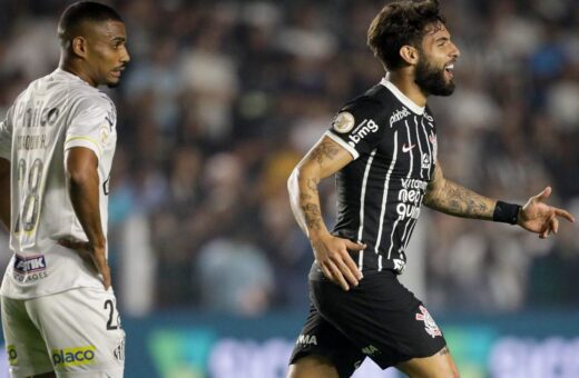 Corinthians vence o Santos, na partida válida pela 11ª rodada do Brasileirão, ocupando a 15ª posição - Foto: Reprodução/ Twitter @Corinthians