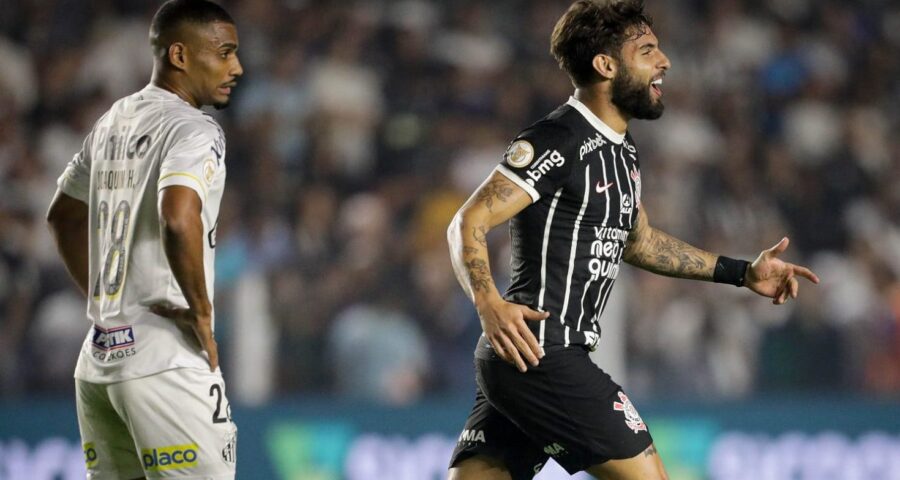 Corinthians vence o Santos, na partida válida pela 11ª rodada do Brasileirão, ocupando a 15ª posição - Foto: Reprodução/ Twitter @Corinthians