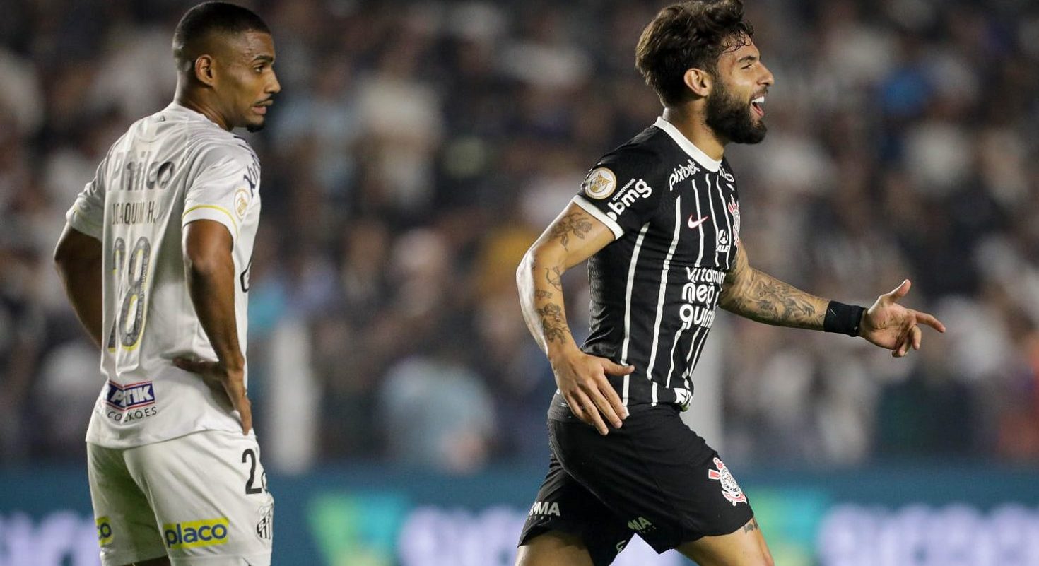 Corinthians vence o Santos, na partida válida pela 11ª rodada do Brasileirão, ocupando a 15ª posição - Foto: Reprodução/ Twitter @Corinthians