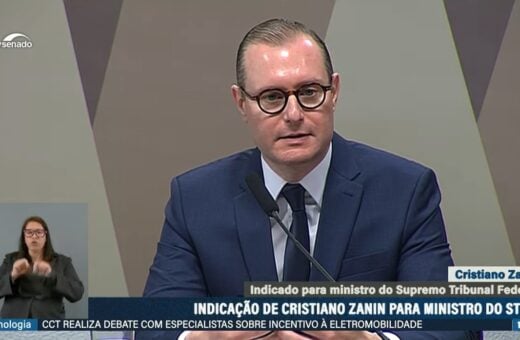 Indicação de Cristiano Zanin para STF segue para plenário do Senado - Foto: Reprodução/TV Senado