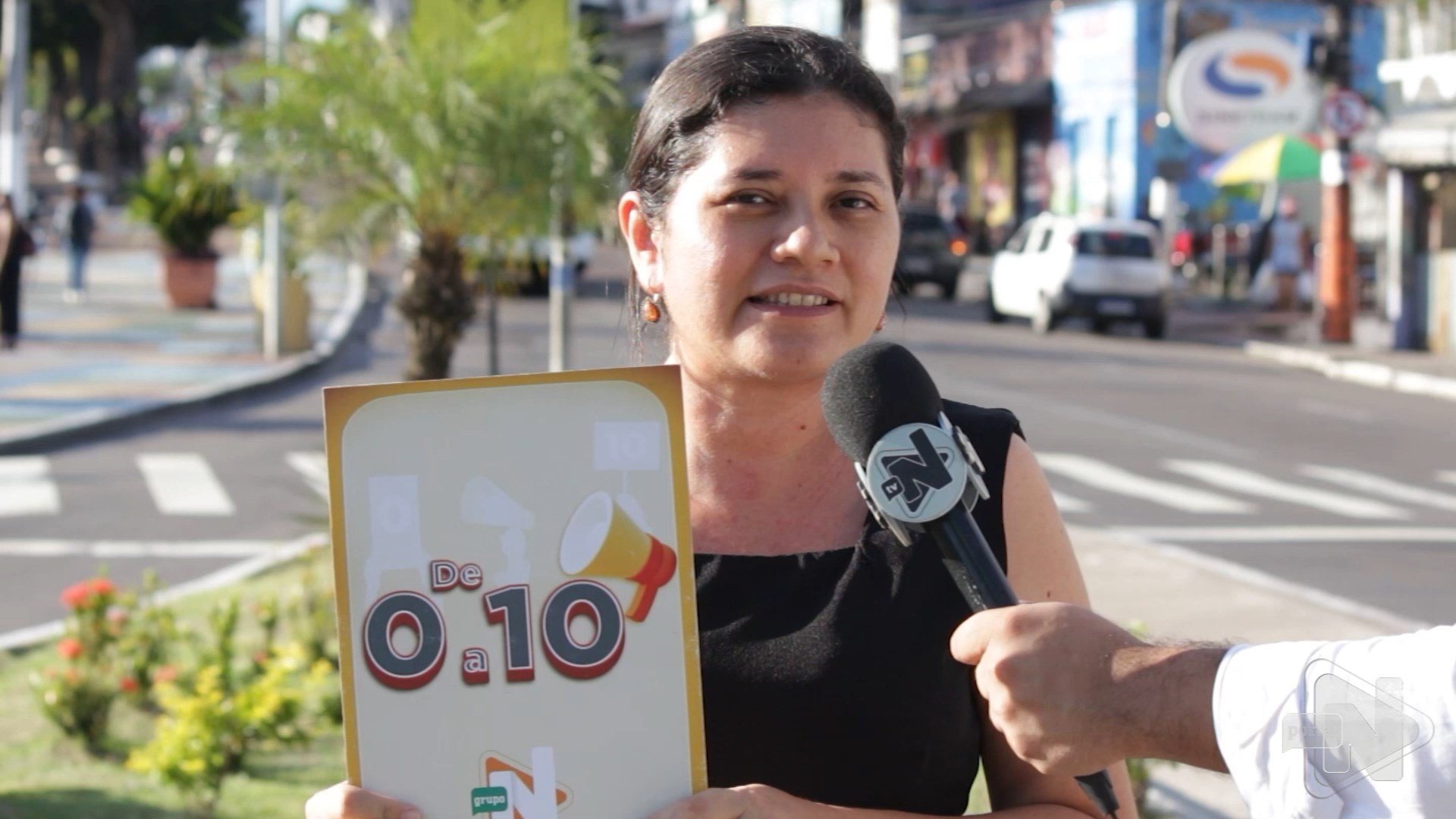População fala e dá nota para praças e calçadas de Manaus. Reprodução/ TV Norte Amazonas.