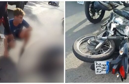 Entregador morre em acidente de moto enquanto fazia serviço em Manaus - Foto: Reprodução/TV Norte Amazonas